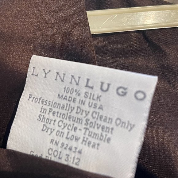 New Lynn Lugo 100% Silk women's Cocktail Dress size 2 Turquoise Made in USA - Picture 7 of 7